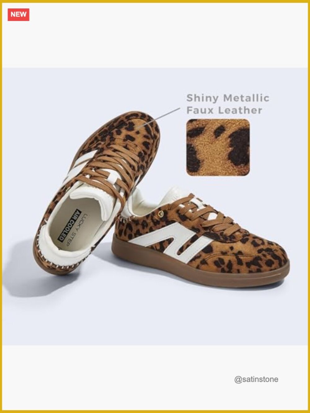 Genuine Leather & Suede Retro Fashion Sneaker, Anti-Slip Gum Sole - Picture 3 of 7